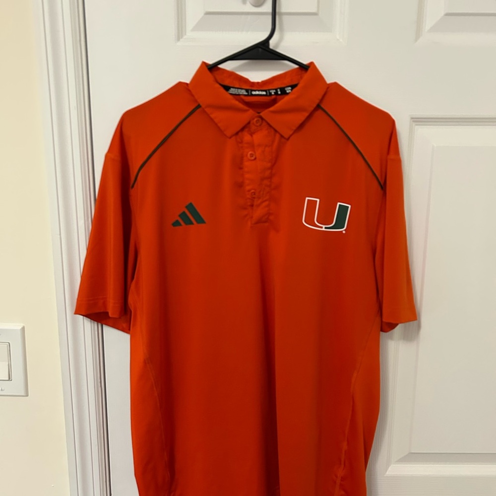 University of Miami x Adidas Sideline Polo